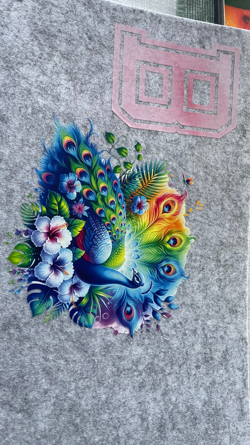 Customer photo review of Bügelbild Aquarell Pink Buchstaben Alphabet