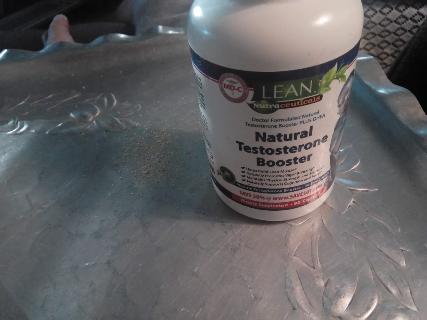 Customer photo review of Testosterone Booster for Men, Keto Vegan Lactose Free Formula, MD Certified 90 Capsules
