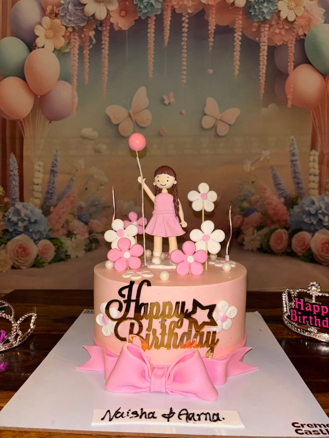 Customer photo review of Floral Girl Cake