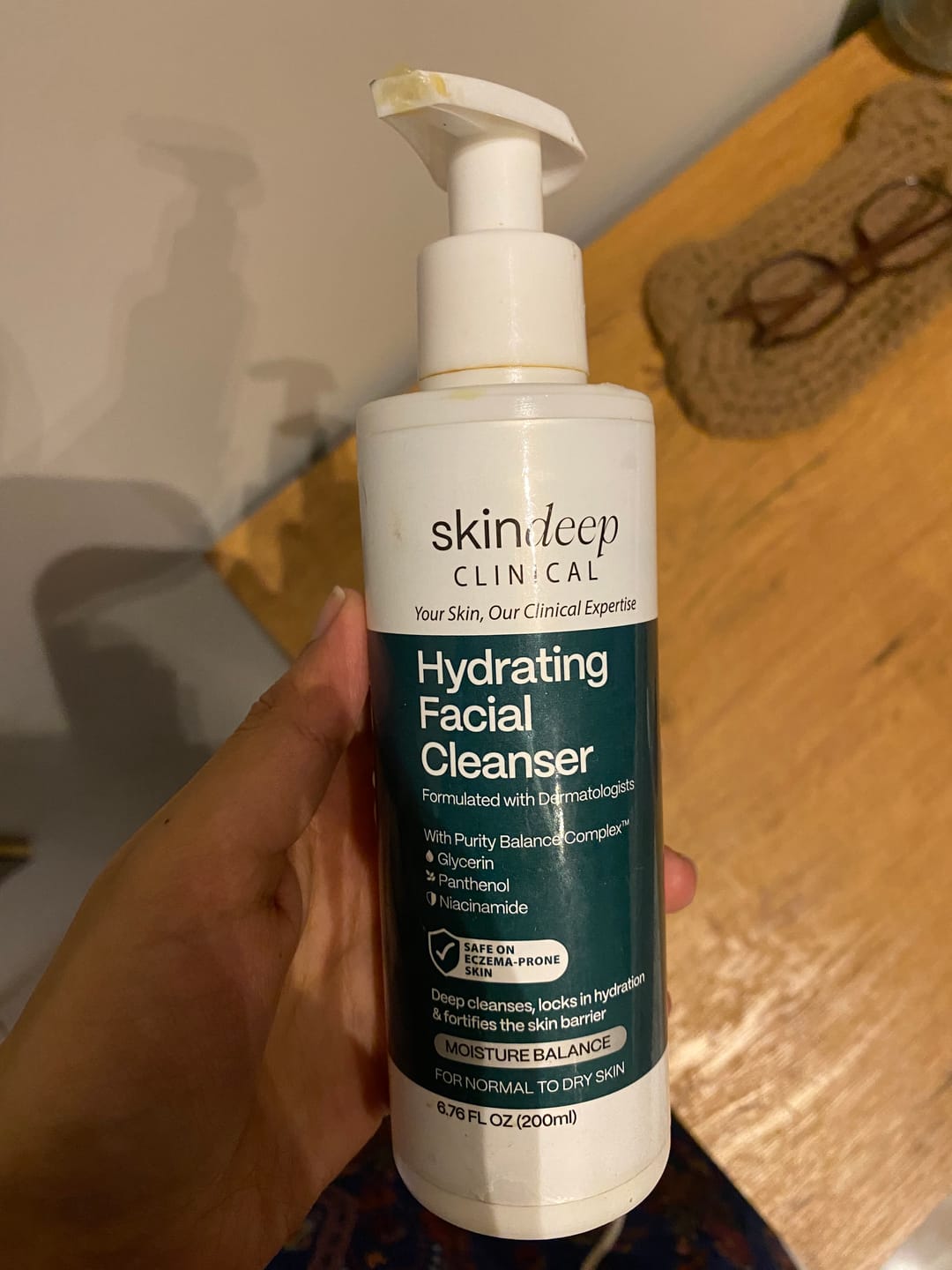 Customer photo review of Hydrating Facial Cleanser