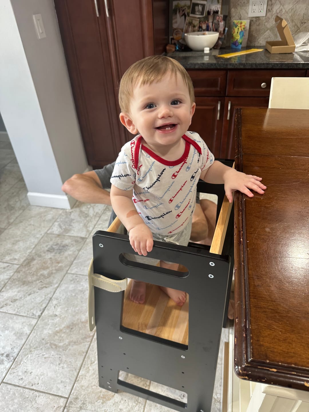 Customer photo review of Nordo Toddler Kitchen Tower