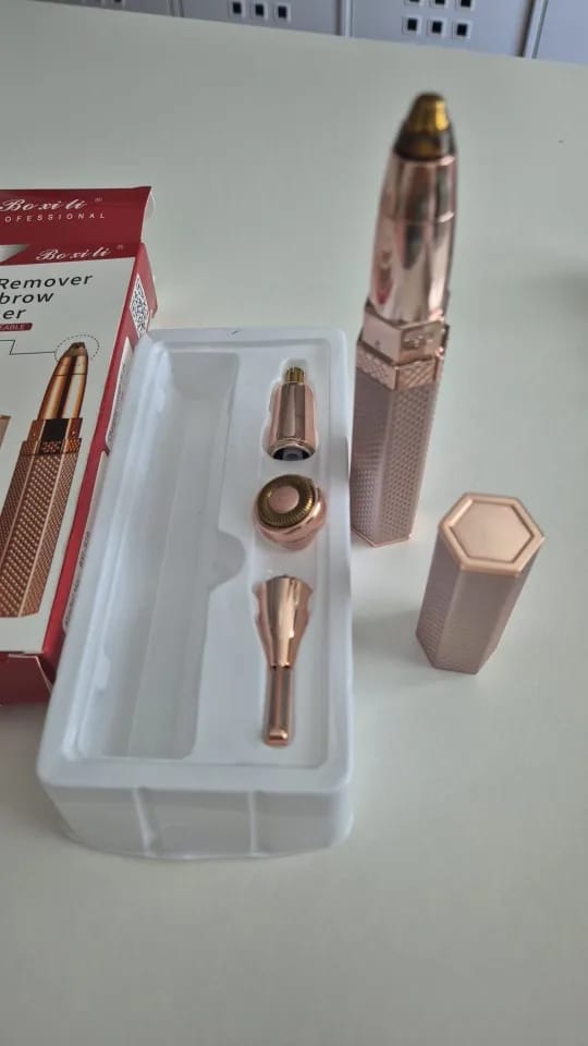Customer photo review of Mini Facial Hair Remover for Women | Painless Electric Epilator for Lip, Chin & Bikini Line