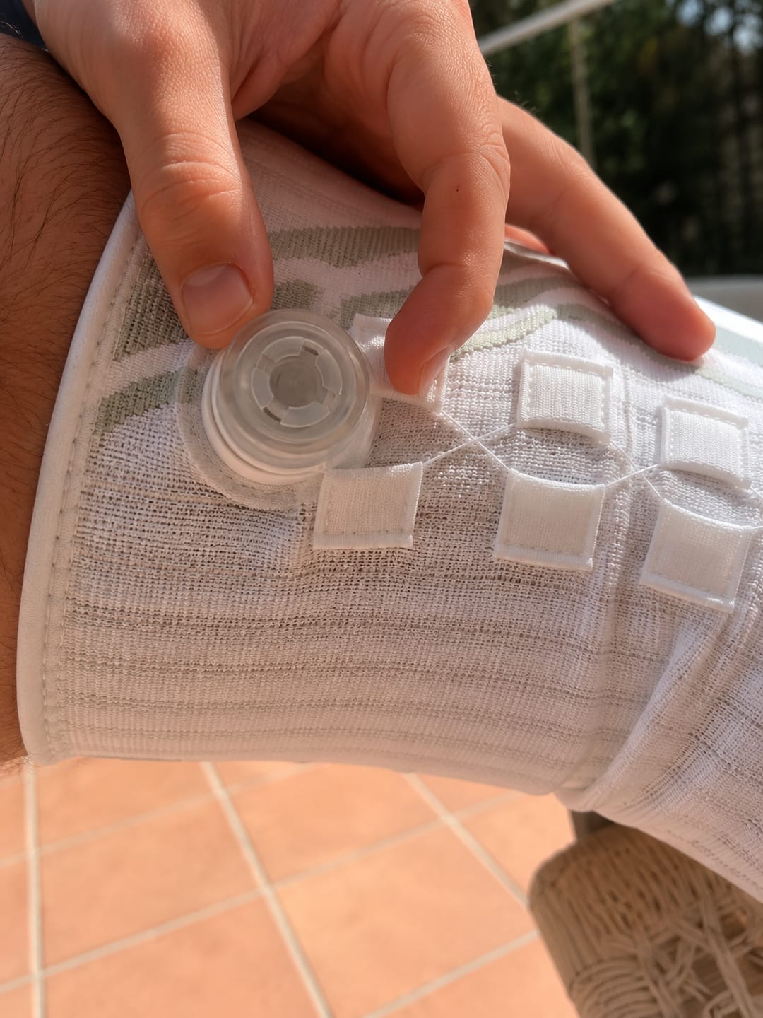 Customer photo review of Rodillera de compresión ajustable