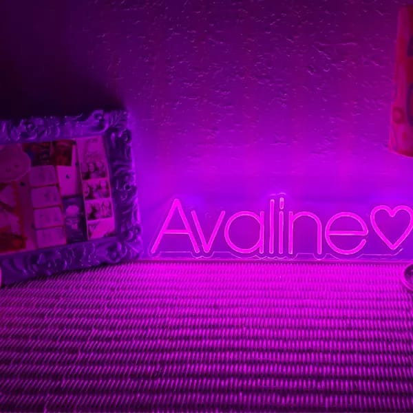 Customer photo review of Custom Neon: Avaline