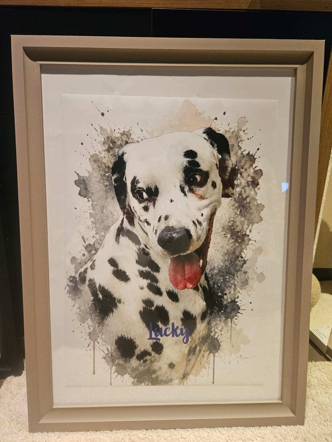 Customer photo review of Personalisiertes Poster - Aquarell Realistisches Porträt