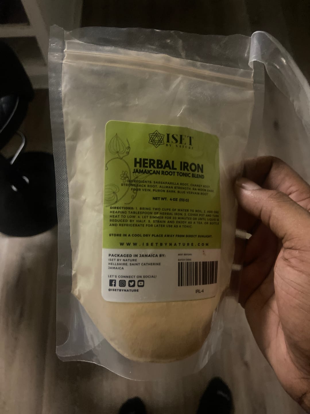 Customer photo review of Herbal Iron Roots™ Formula