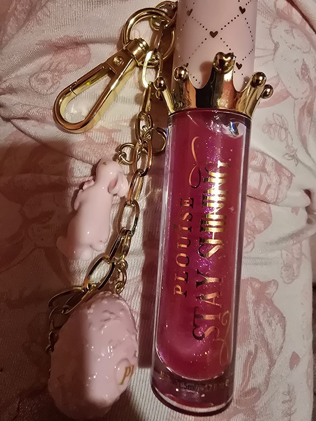 Customer photo review of Personalised Stay Shining Lip Oil
