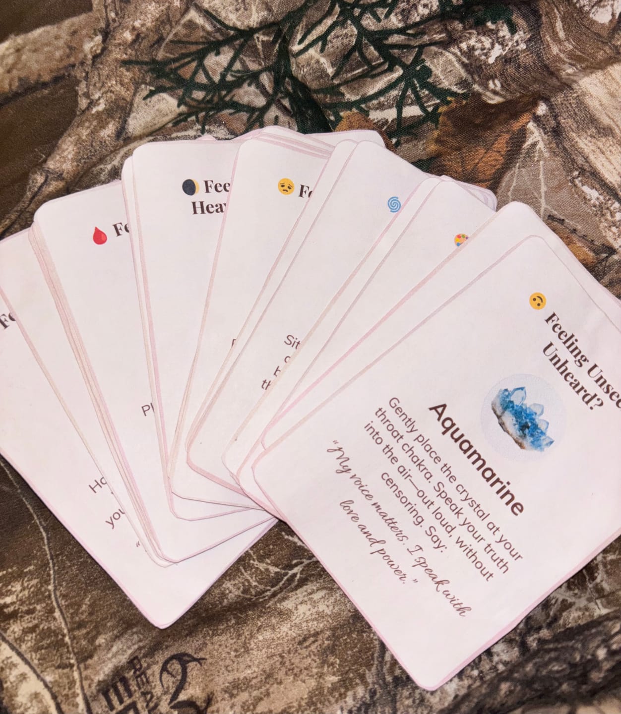 Customer photo review of The Crystal Comfort Card Deck Offer