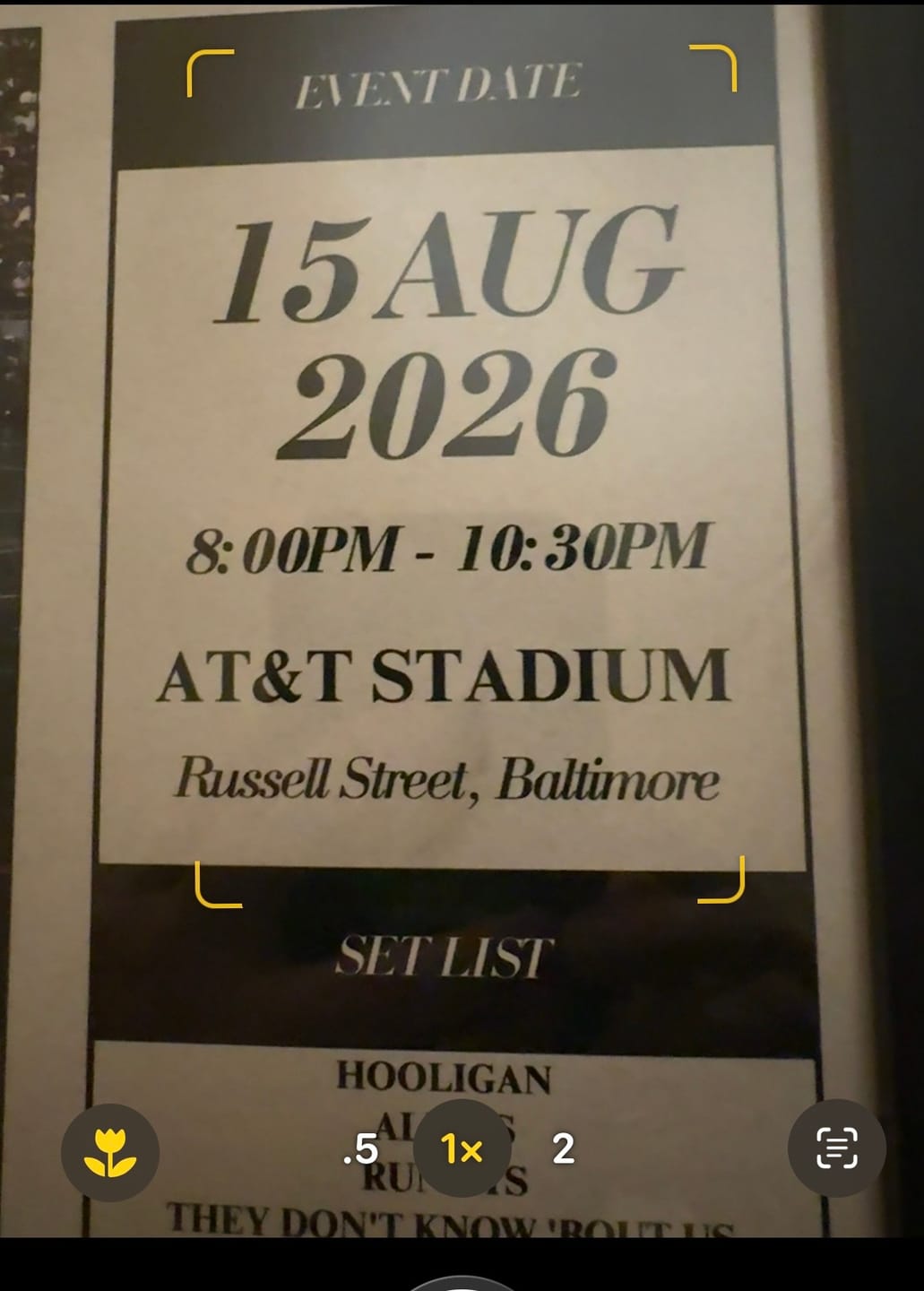 Customer photo review of BTS - Personalised Newspaper Style Concert Poster (USA Tour)