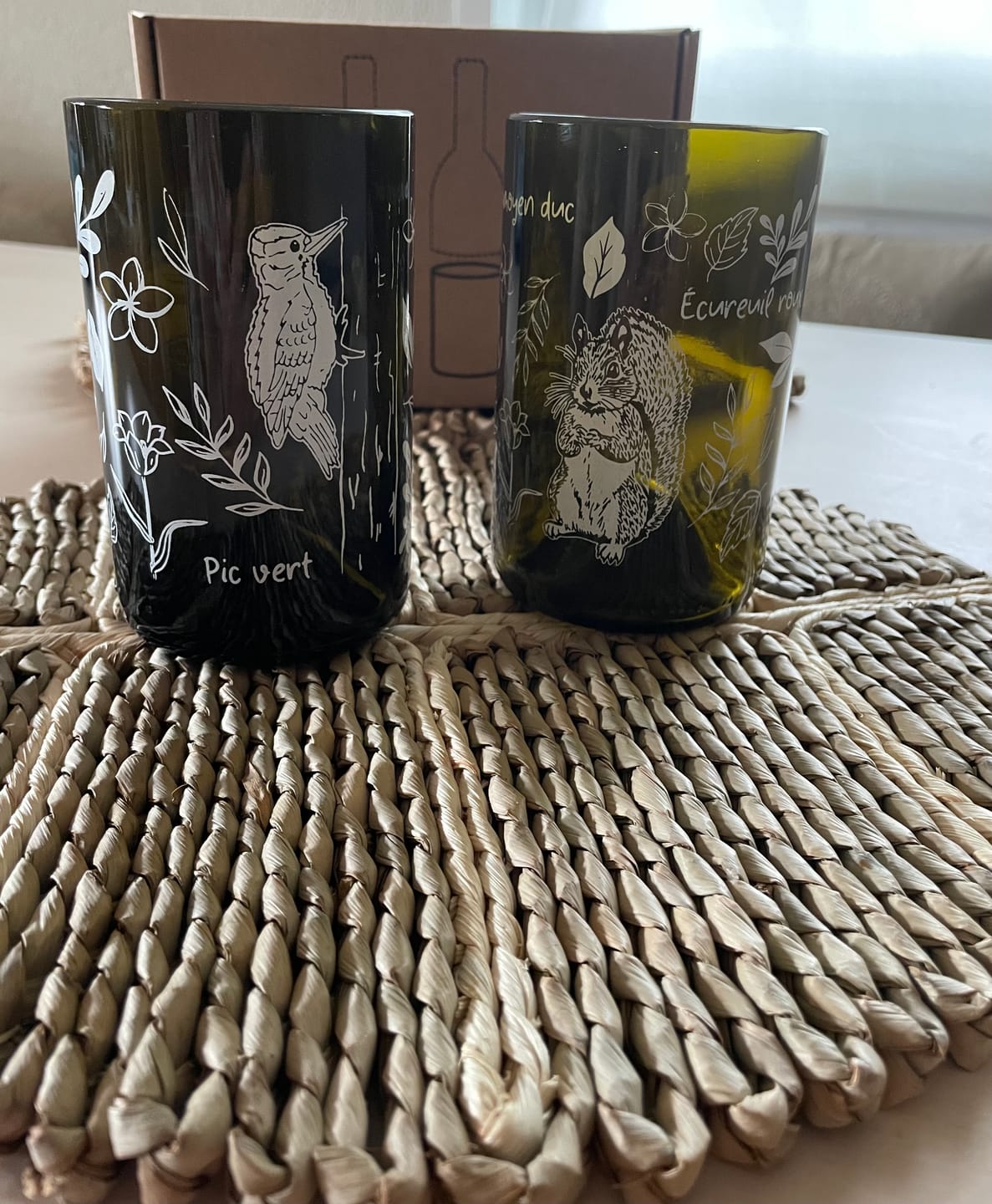 Customer photo review of Faune Sauvage - Set de 2 verres recyclés