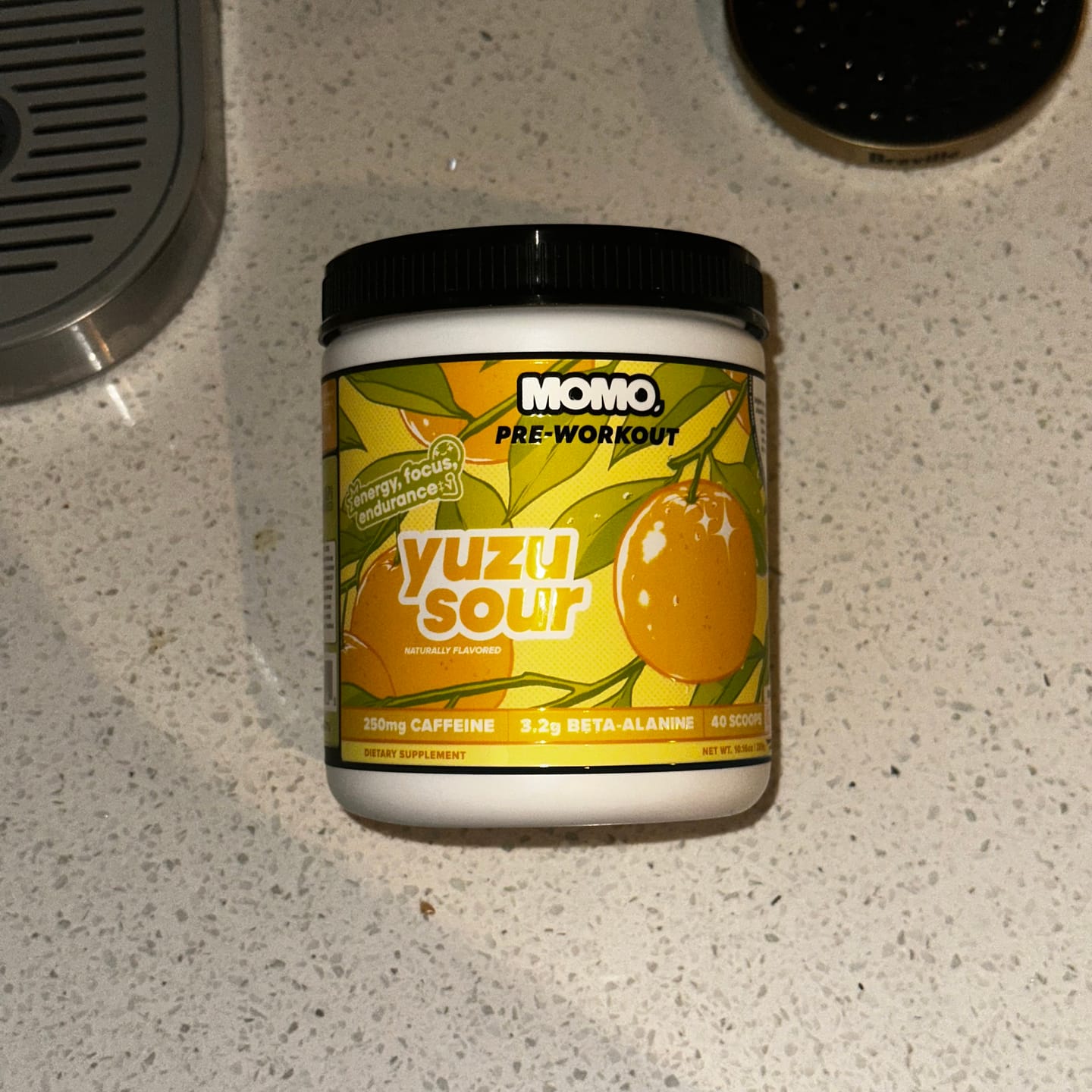 Customer photo review of MOMO® Pre-Workout | Yuzu Sour | 40 Scoops