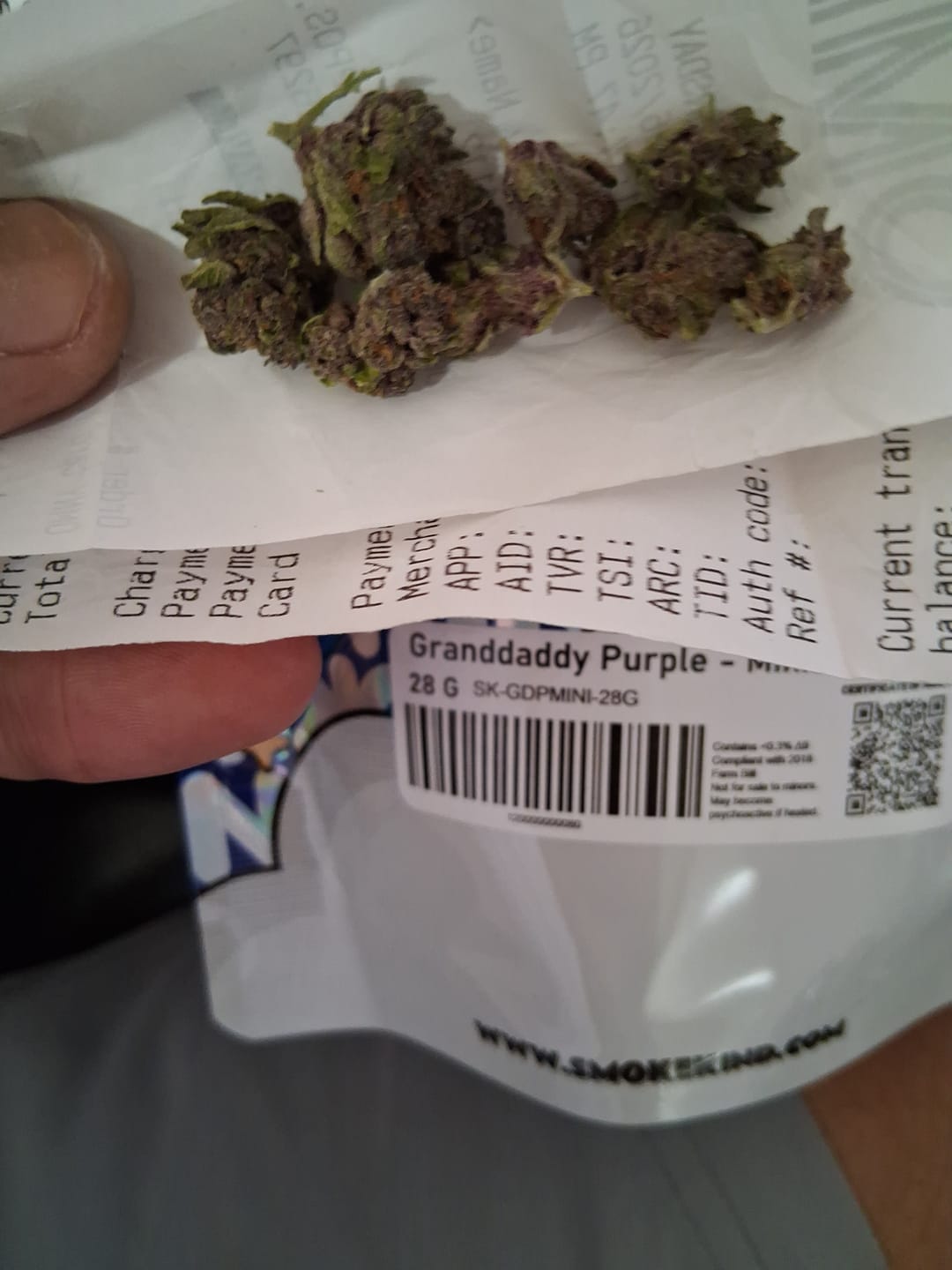 Customer photo review of Granddaddy Purple - Minis - 28 Grams - Indica