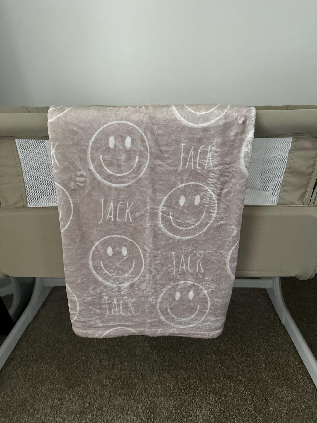 Customer photo review of Personalized Kids Minky Blanket: Custom Name, Soft Fleece or Sherpa