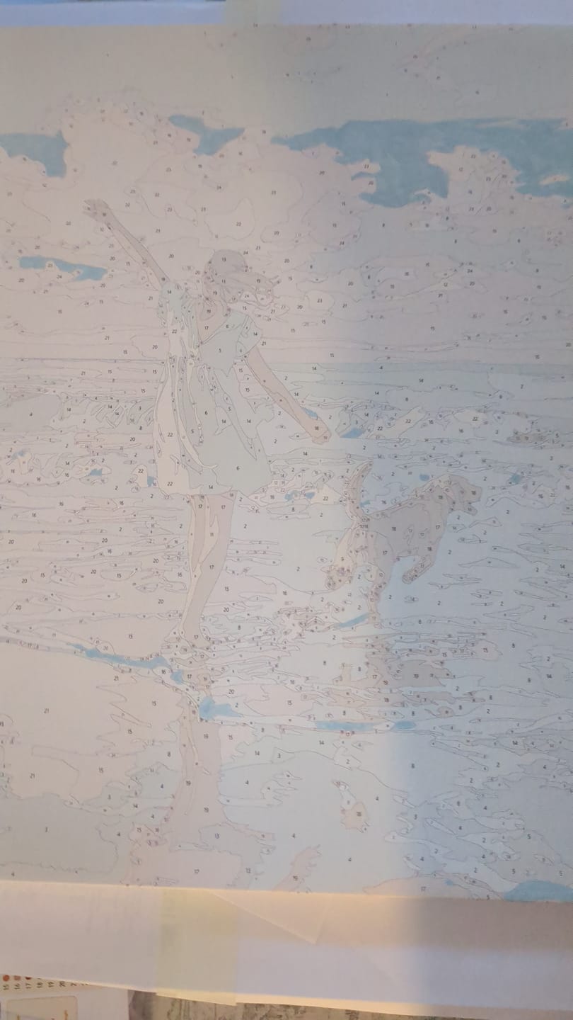 Customer photo review of Waves of Joy | Paint by Number