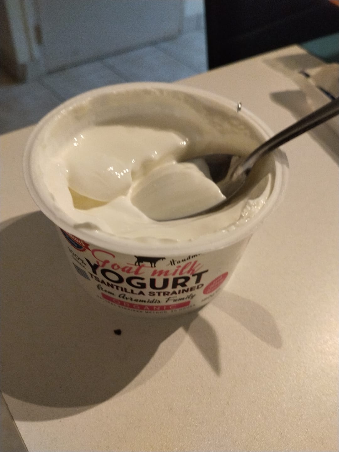 Customer photo review of Organic Whole Greek Cow Yogurt “Tsantilas” 10% – Traditionally Hand-Strained, Ultra Creamy & Velvet-Smooth (3x180g)