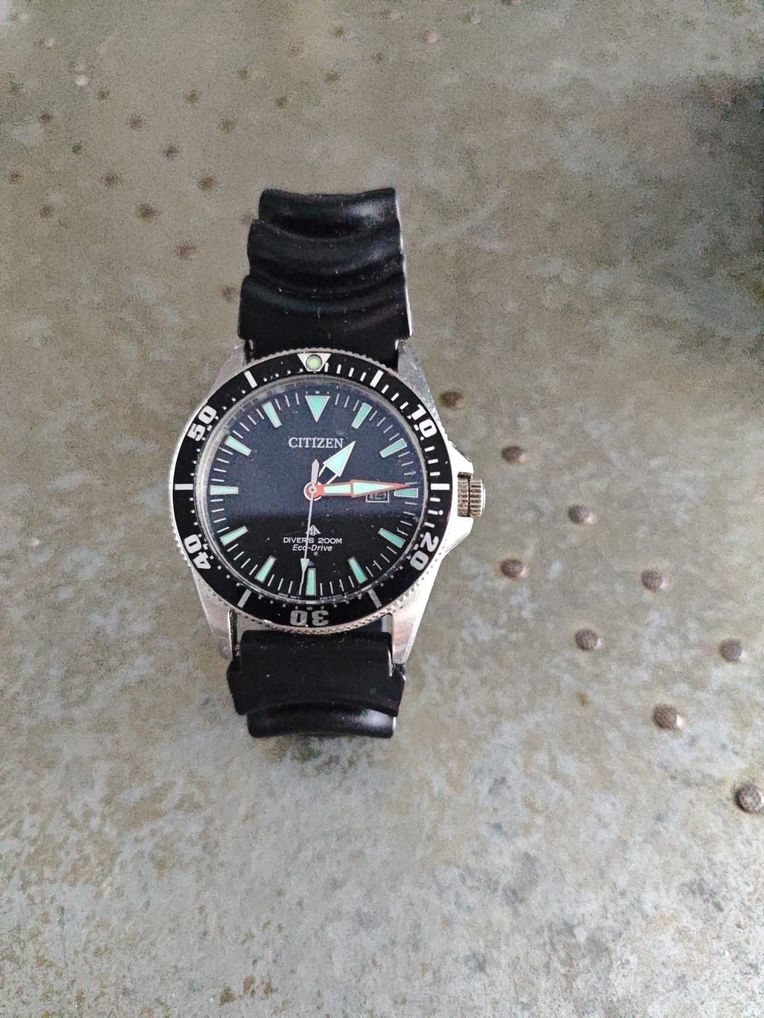 Customer photo review of Seiko Dive Watch Replacement Watch Strap – Classic Polyurethane or Scuba Silicone Z22