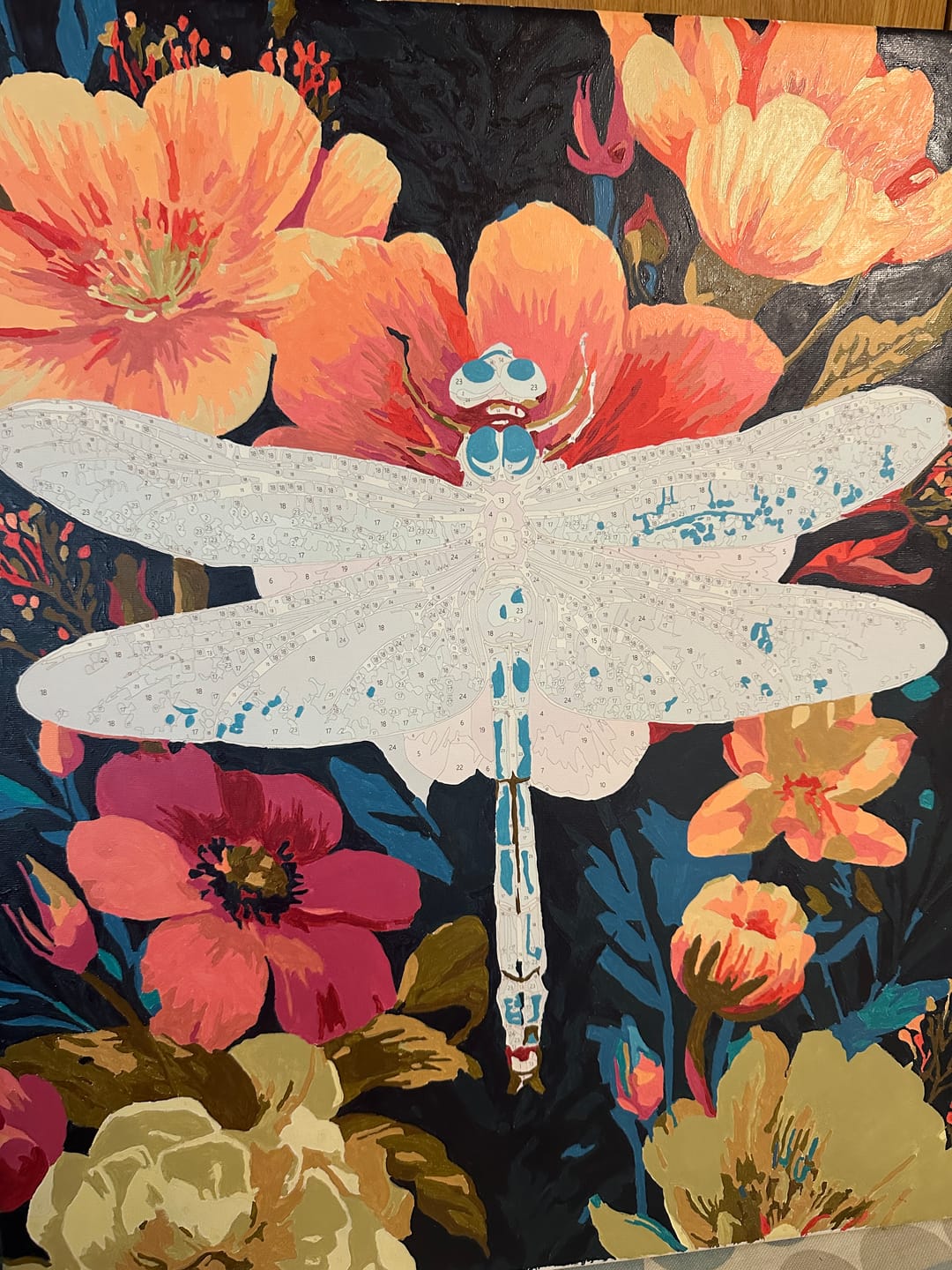 Customer photo review of Precious Dragonfly | Paint by Number