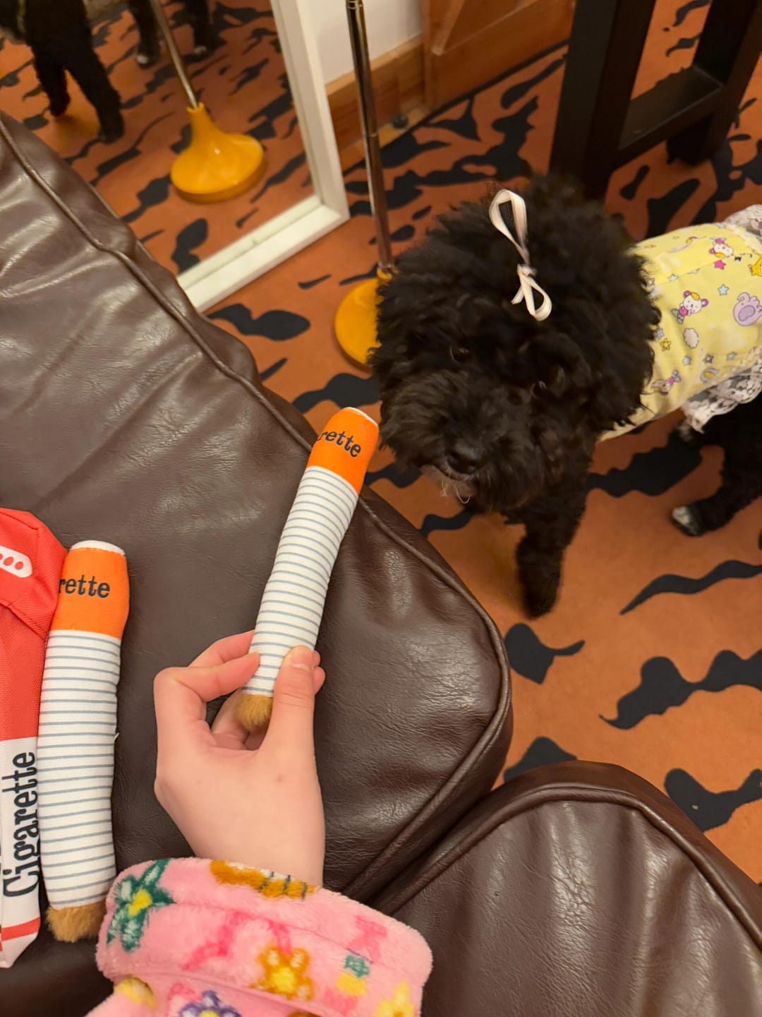Customer photo review of Plush Cigarette Toy Set