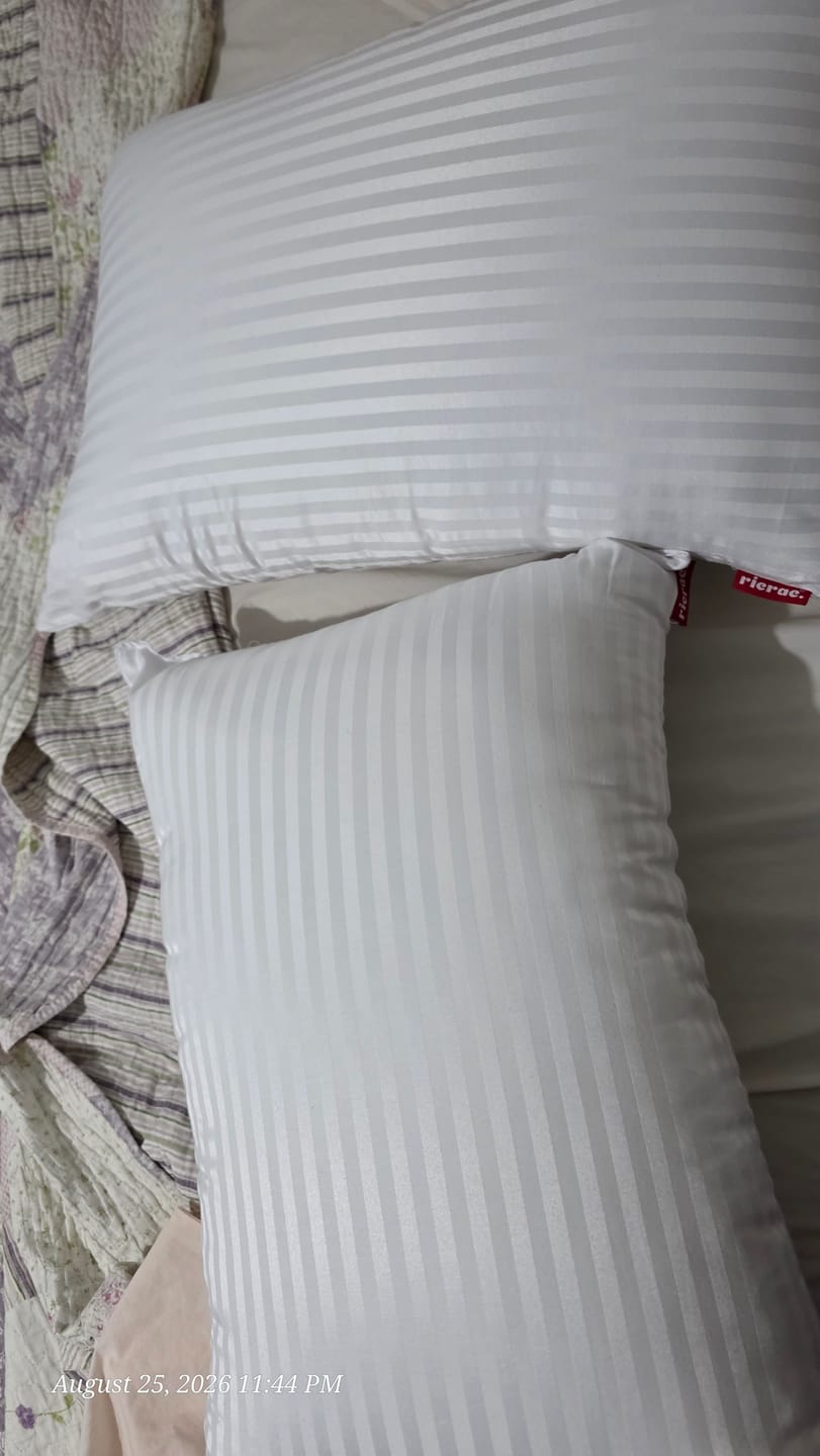 Customer photo review of Fiber Roll Bed Pillow