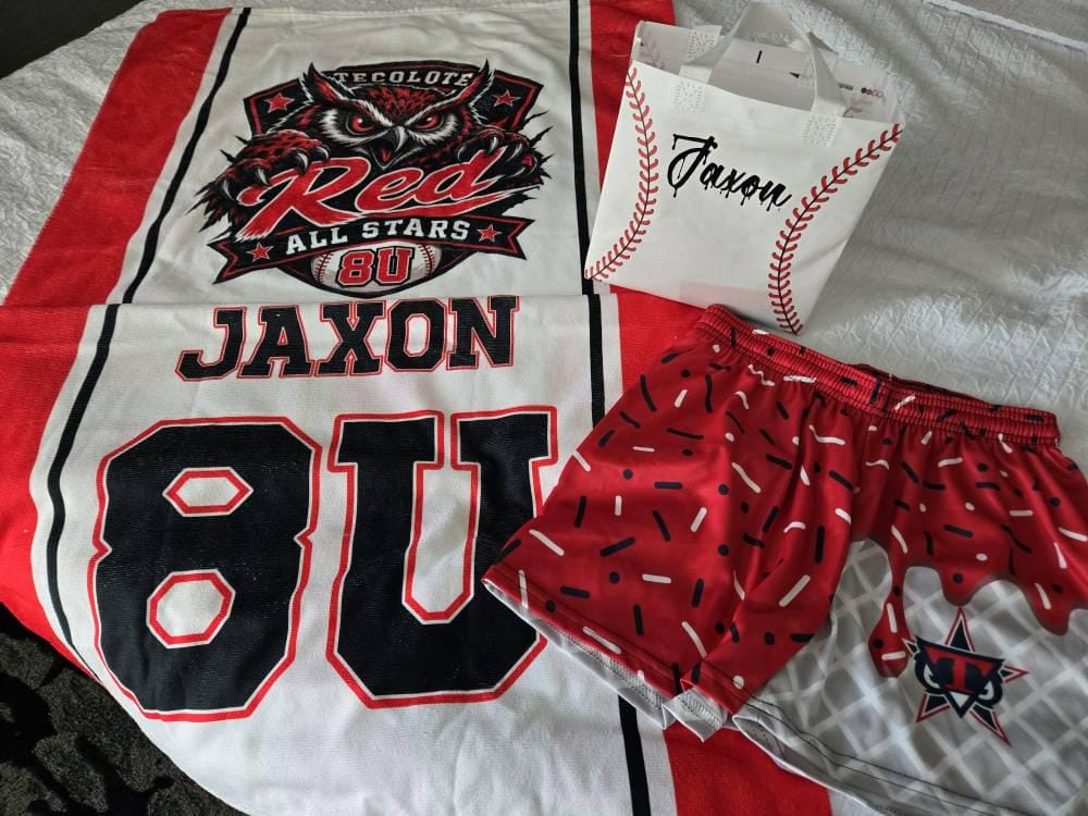 Customer photo review of Custom Sports Team Logo Towel, Personalized Gym Rally Towel