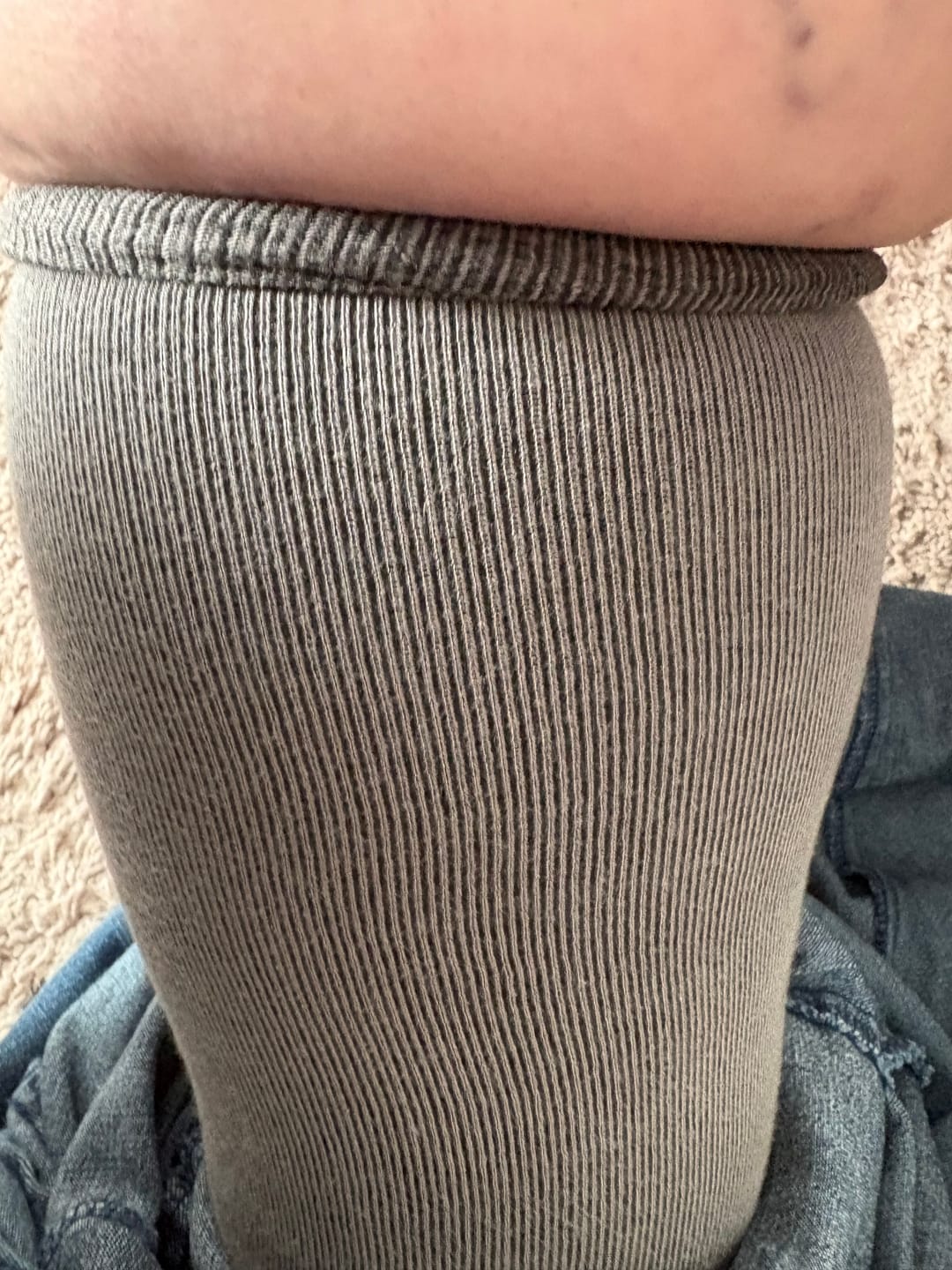 Customer photo review of Bamboo Wide Compression Socks