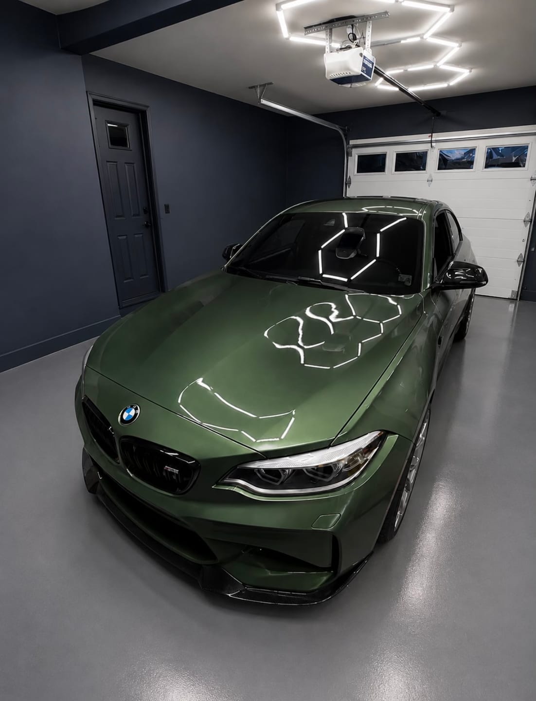 Customer photo review of Midnight Green Metallic Car Wrap | Gloss Vinyl