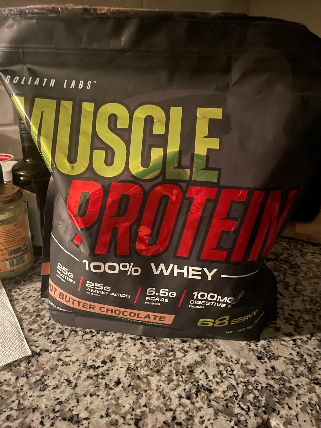 Customer photo review of 100% Whey Protein Powder