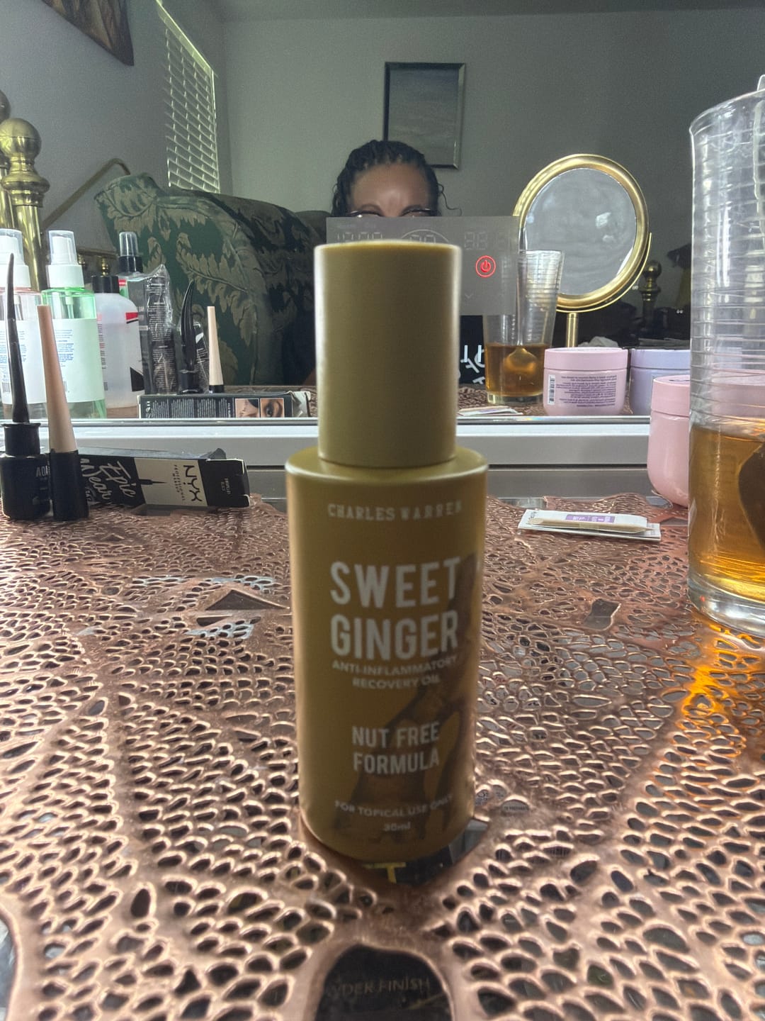 Customer photo review of [Nut-Free] Sweet Ginger Dry Oil for Sensitive Skin