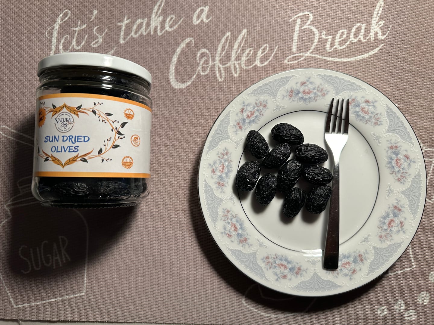 Customer photo review of Organic Sun-Dried Peruvian Botija Olives | No salt added | Low Sodium Olives | Non Fermented Olives |