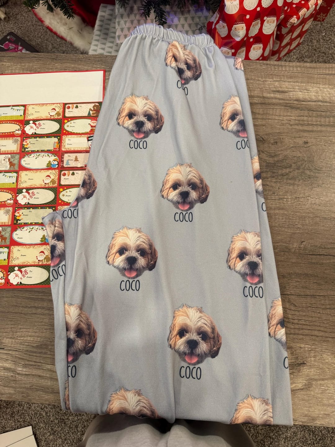 Customer photo review of Personalized Pet Photo Pajama, Custom Dog & Cat Portrait PJs, Family Matching Loungewear