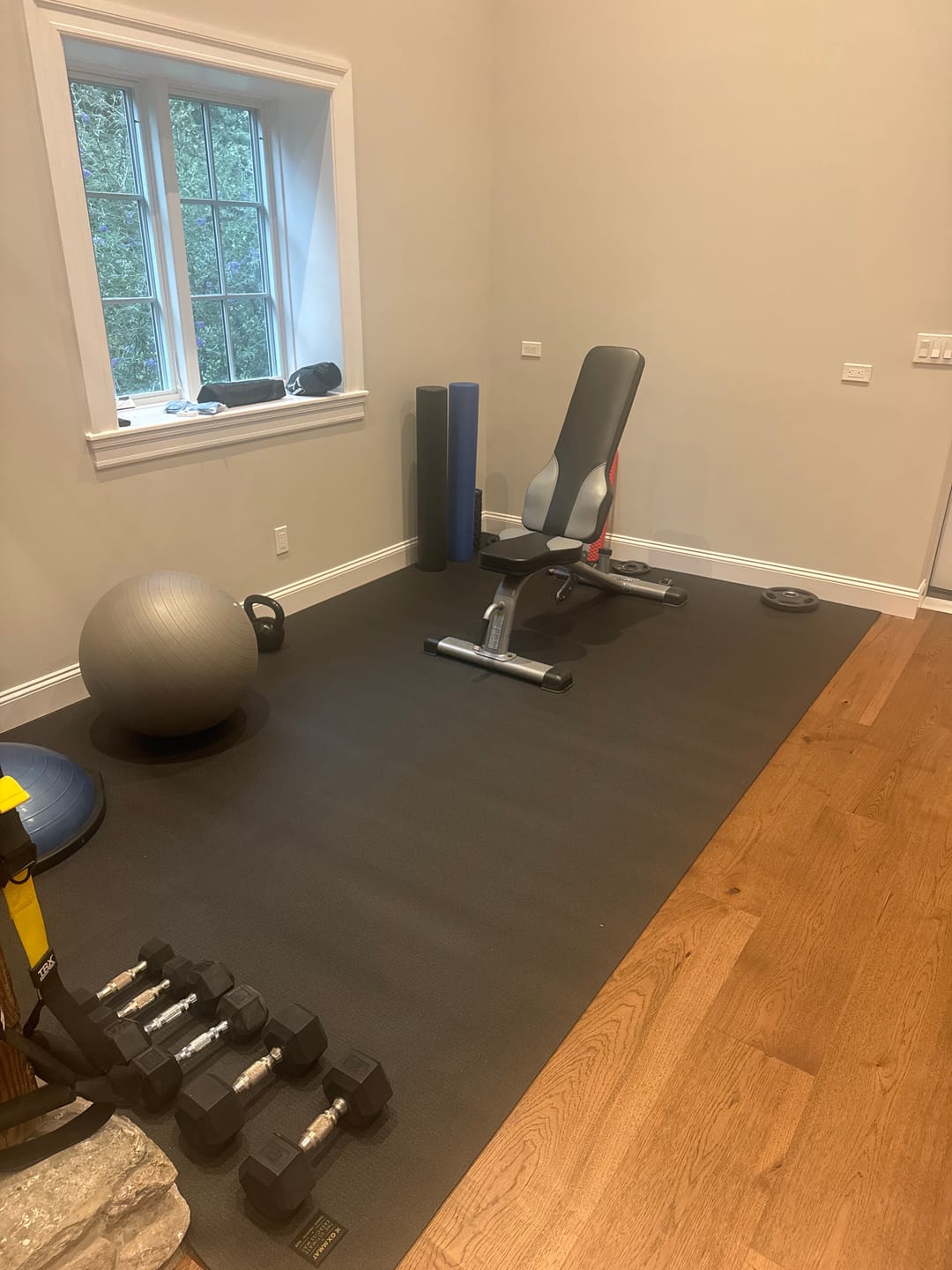Customer photo review of GXMMAT Extra Wide Exercise Mat 7'