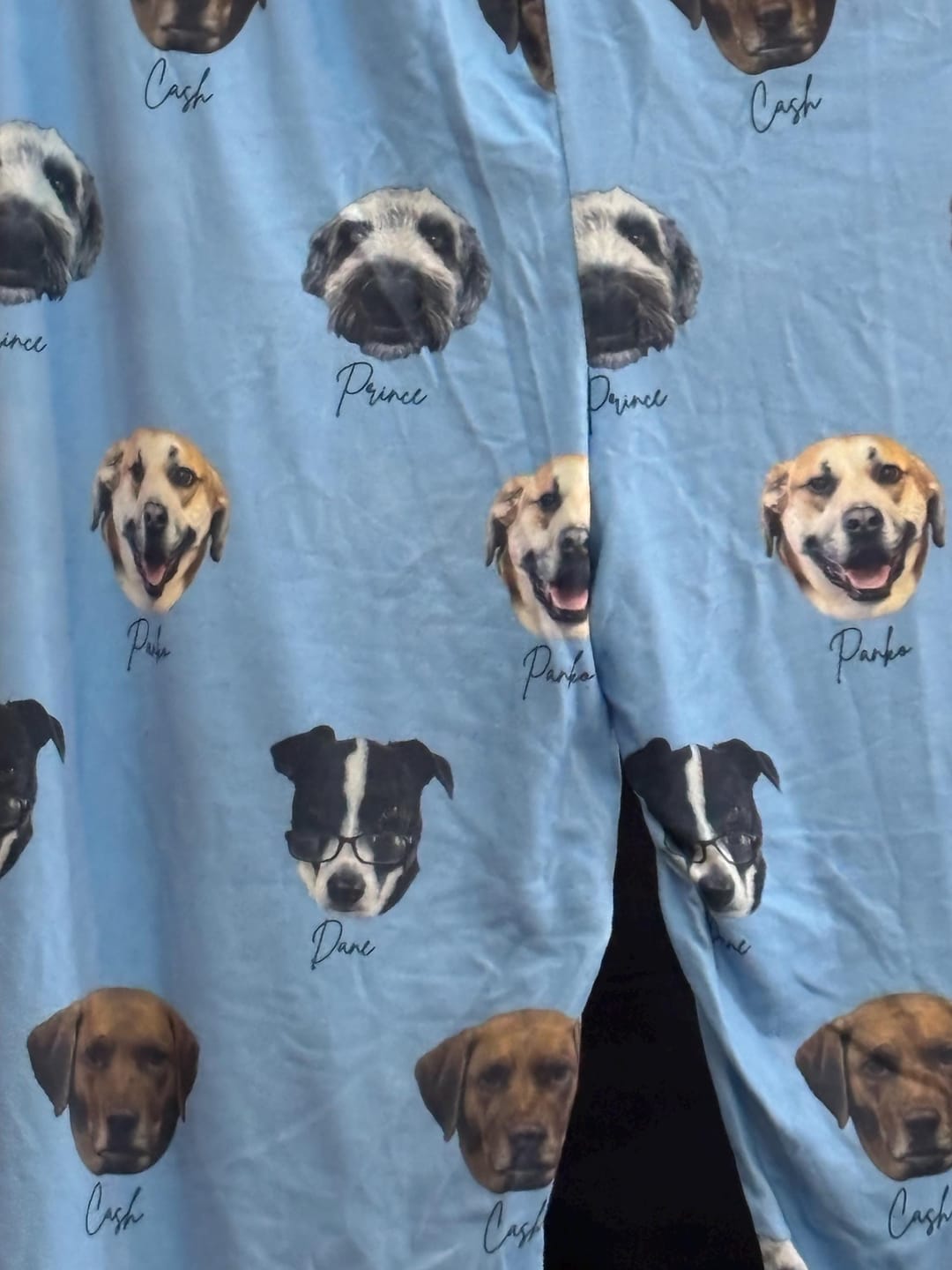 Customer photo review of Personalized Pet Photo Pajama, Custom Dog & Cat Portrait PJs, Family Matching Loungewear