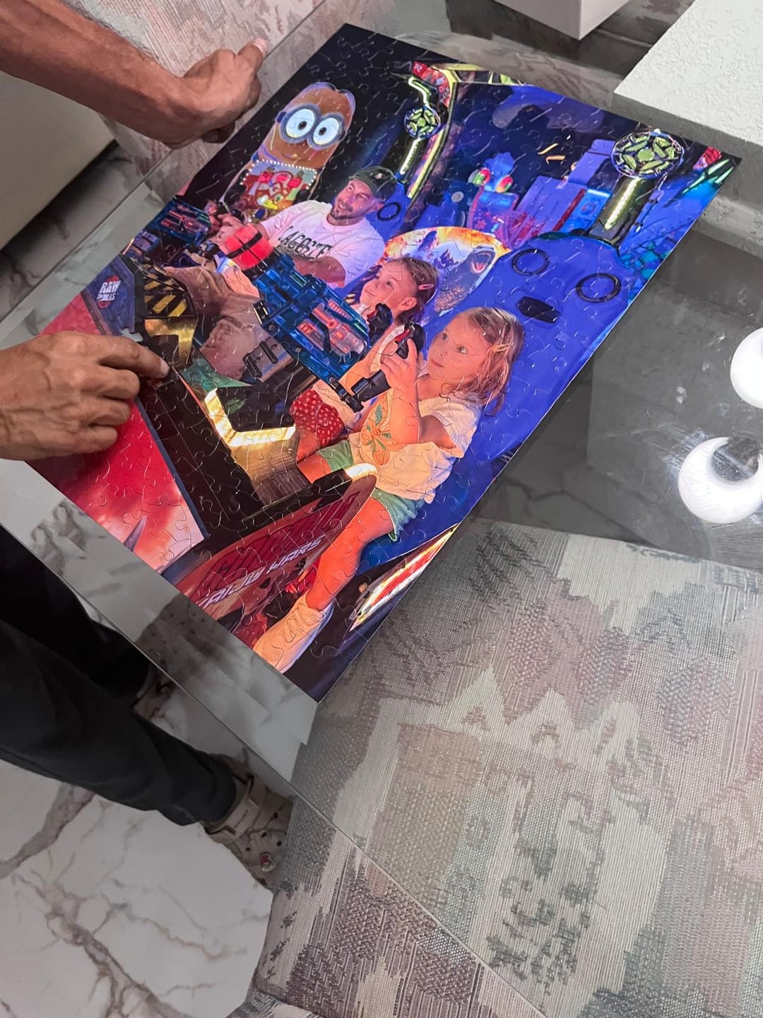 Customer photo review of Custom jigsaw puzzle