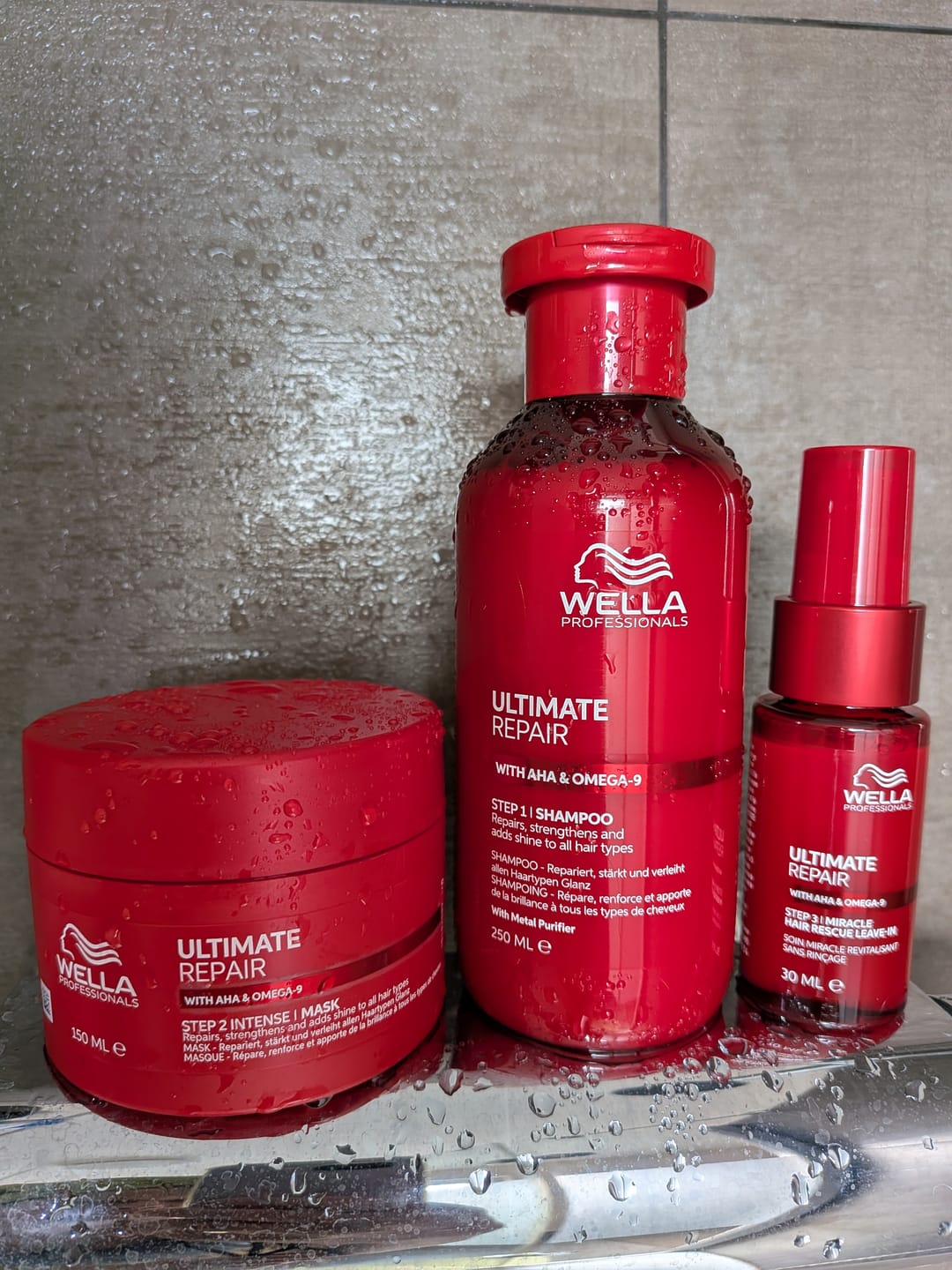 Customer photo review of Ultimate Repair Set XXL - 250+200+95+95ml