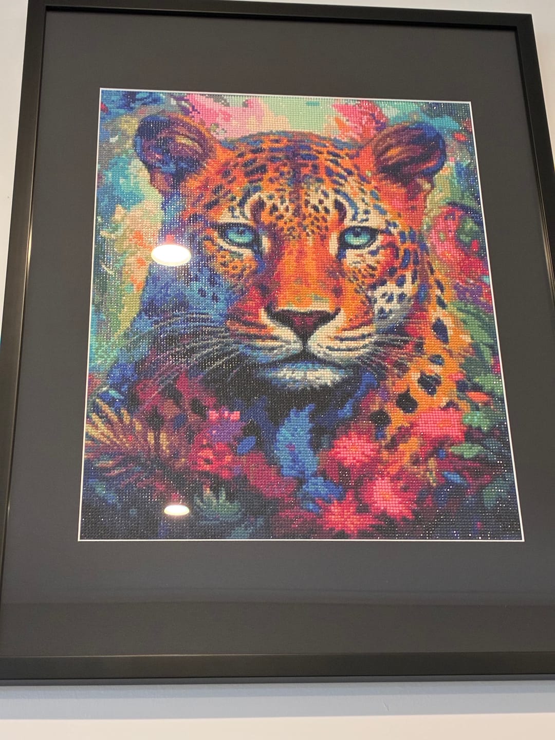 Customer photo review of Psychedelic Leopard II (Diamond Painting)
