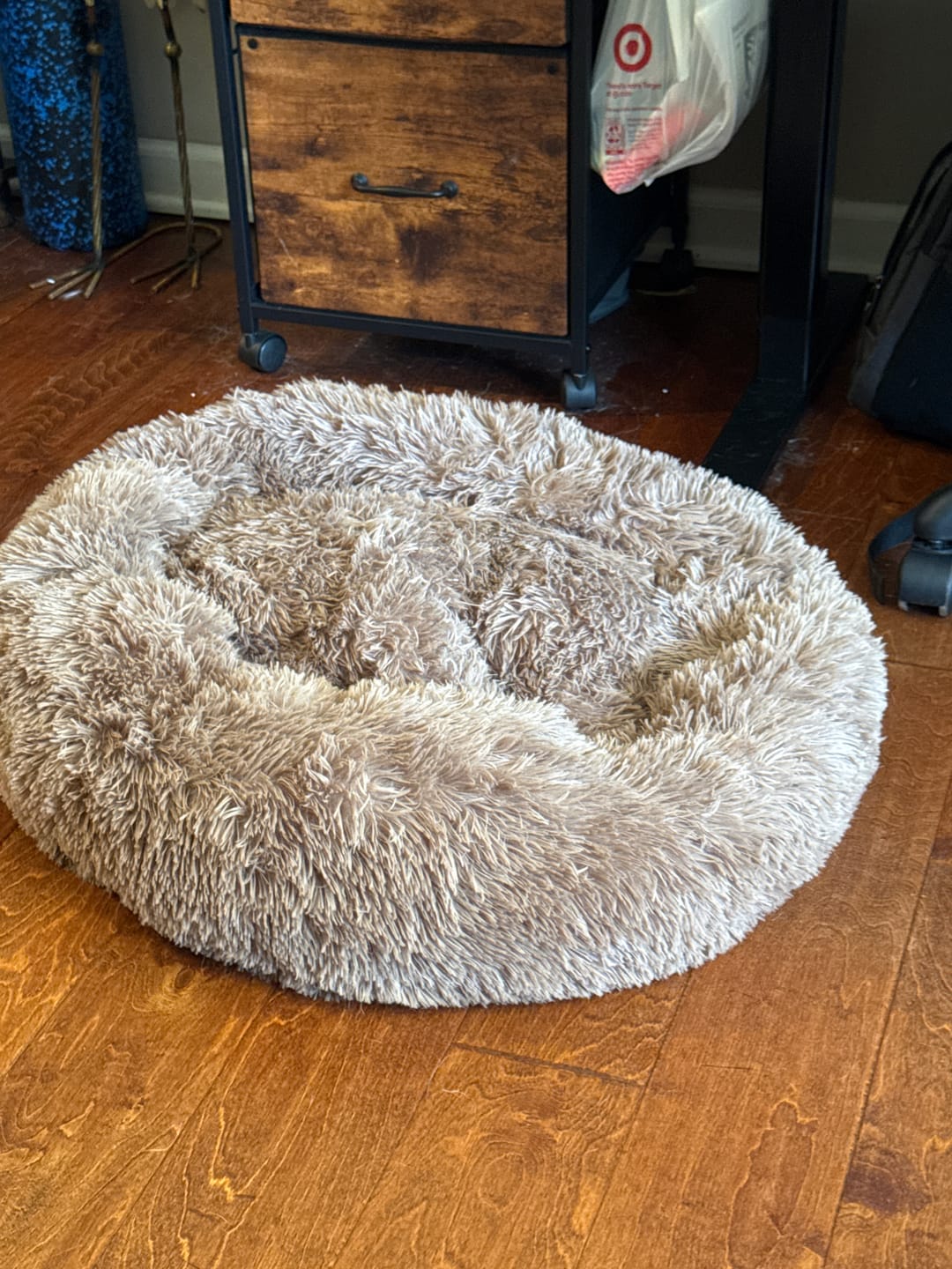 Customer photo review of The Original Fluffy Bean® Pet Bed