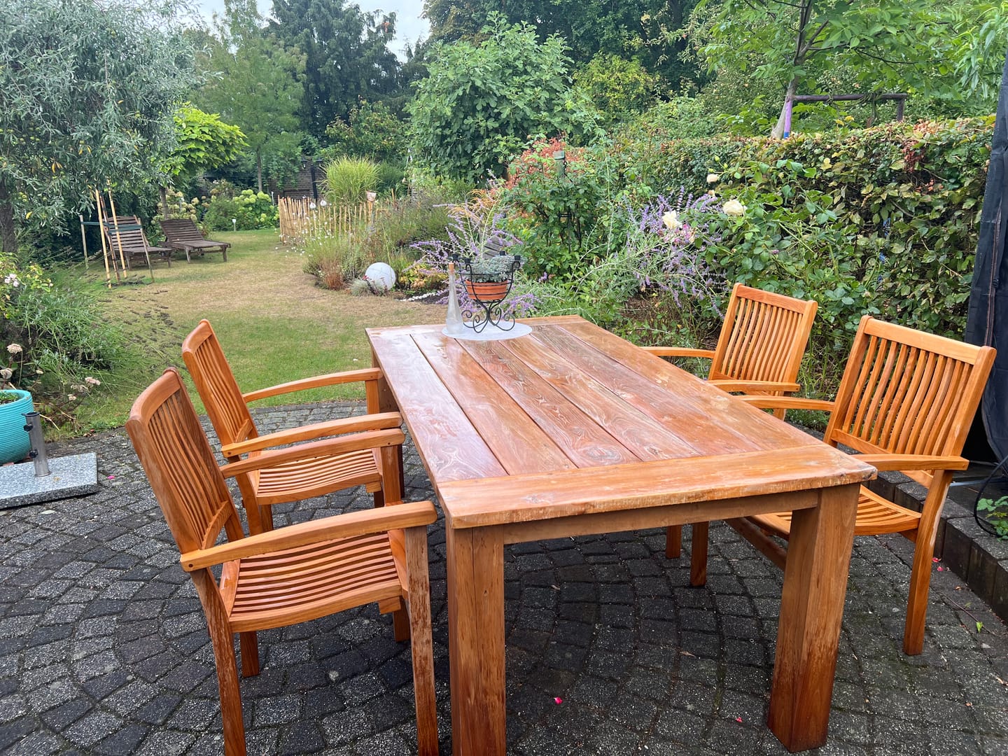 Customer photo review of Teak Gartensessel Verona