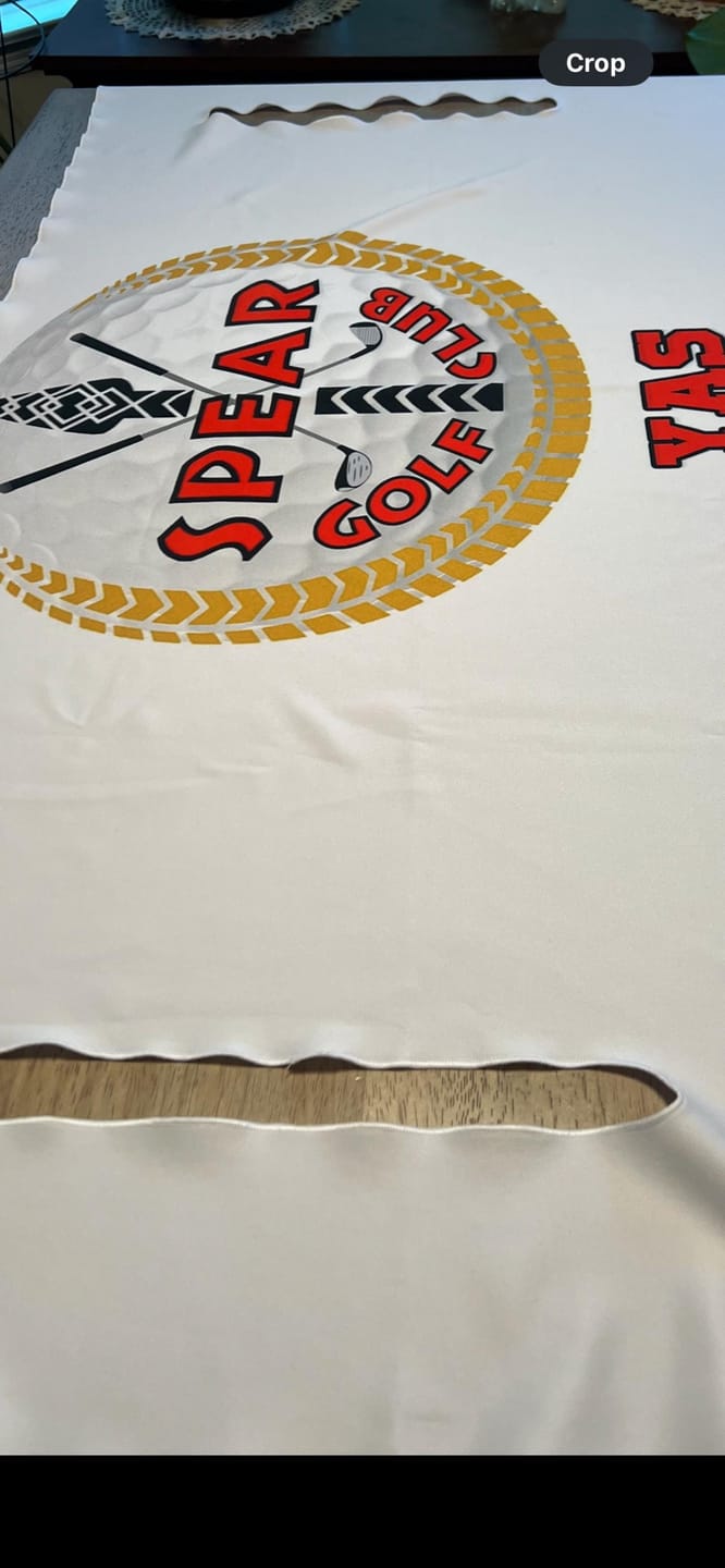 Customer photo review of Custom Fabric Golf Cart Seat Cover: Handmade in USA
