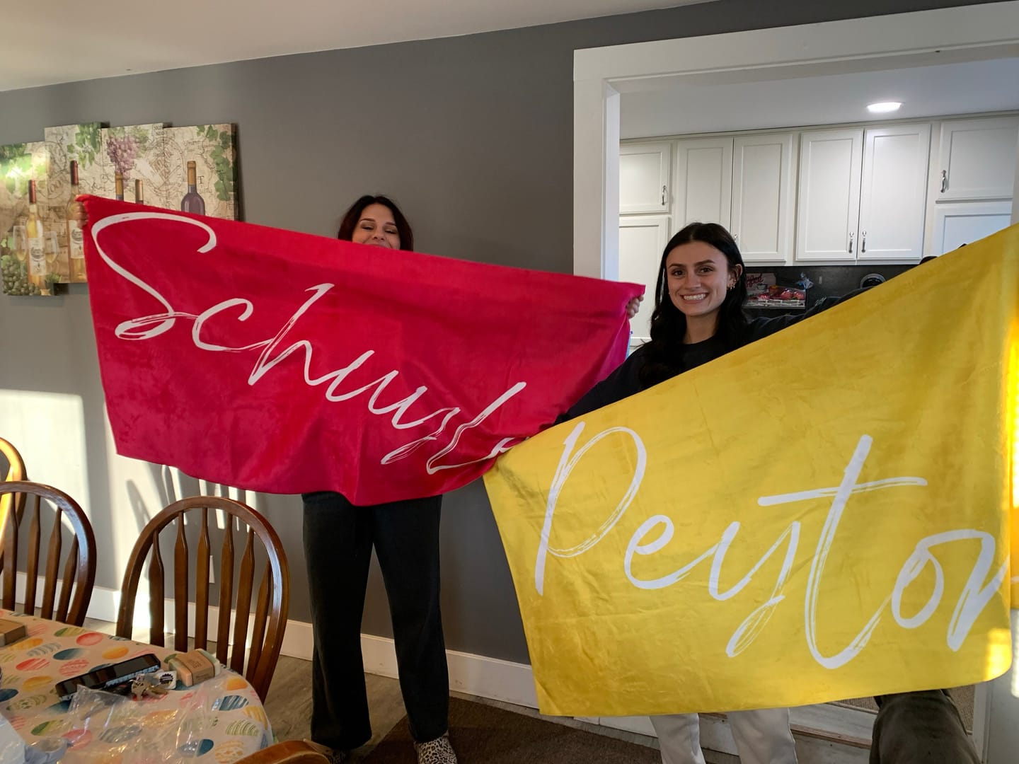 Customer photo review of Personalized Beach Towel: Custom Name, Bold Font, Vacation Gift