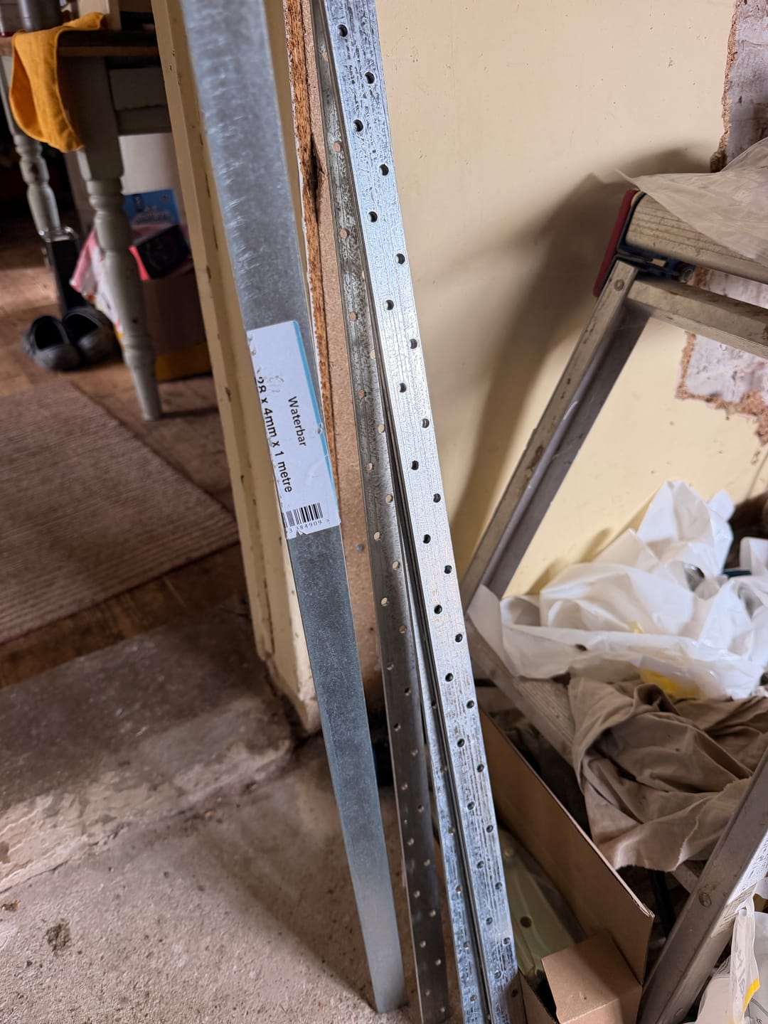 Customer photo review of Heavy Duty Galvanised 30mm x 3mm x 1000mm Flat Resistance Straps (Multi Pack Sizes)