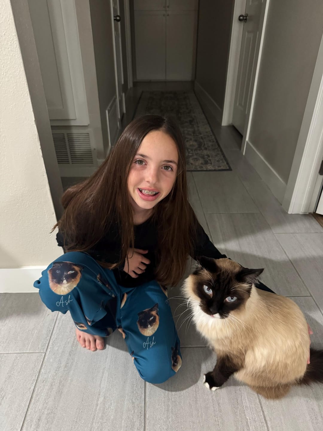 Customer photo review of Personalized Pet Photo Pajama, Custom Dog & Cat Portrait PJs, Family Matching Loungewear