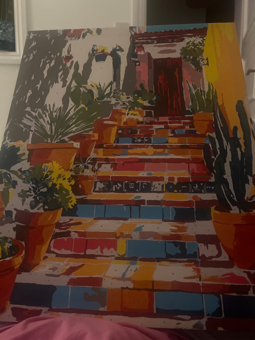 Customer photo review of Stairs to Mexico | Paint by Number