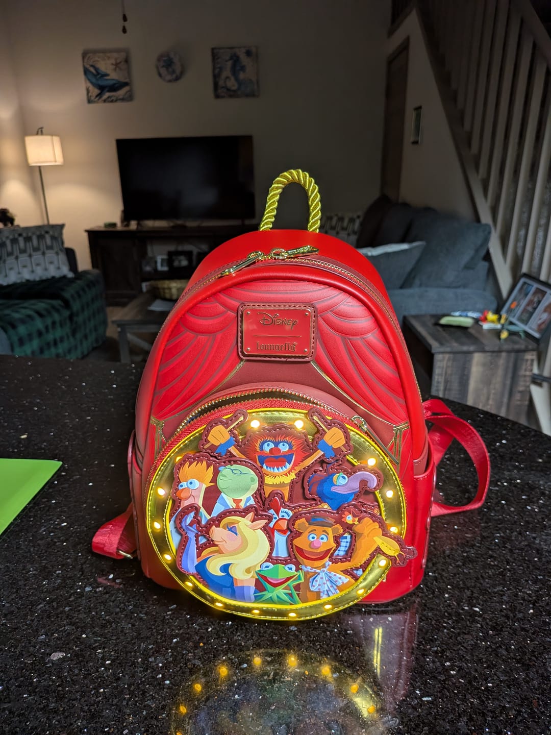 Customer photo review of Loungefly Disney The Muppets Group Light-Up Mini Backpack - Preorder