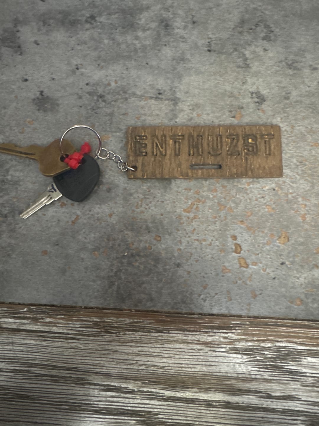 Customer photo review of RUSTIC KEYCHAIN