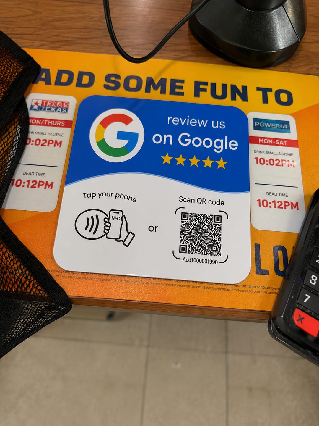 Customer photo review of Expositor Reseñas Google