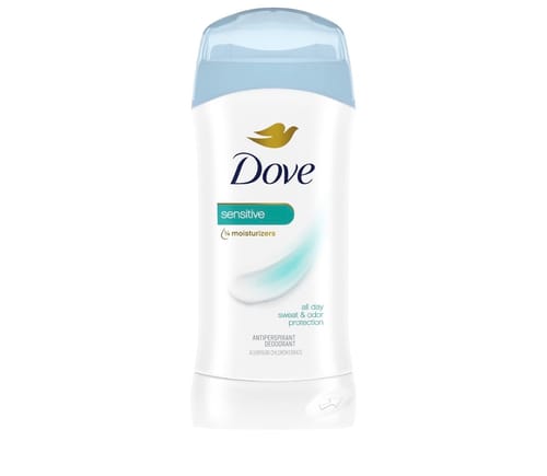 Customer photo review of Dove - Invisible Solid Antiperspirant  Deodorant stick for women Sensitive - 2.6 oz - 12 Pack