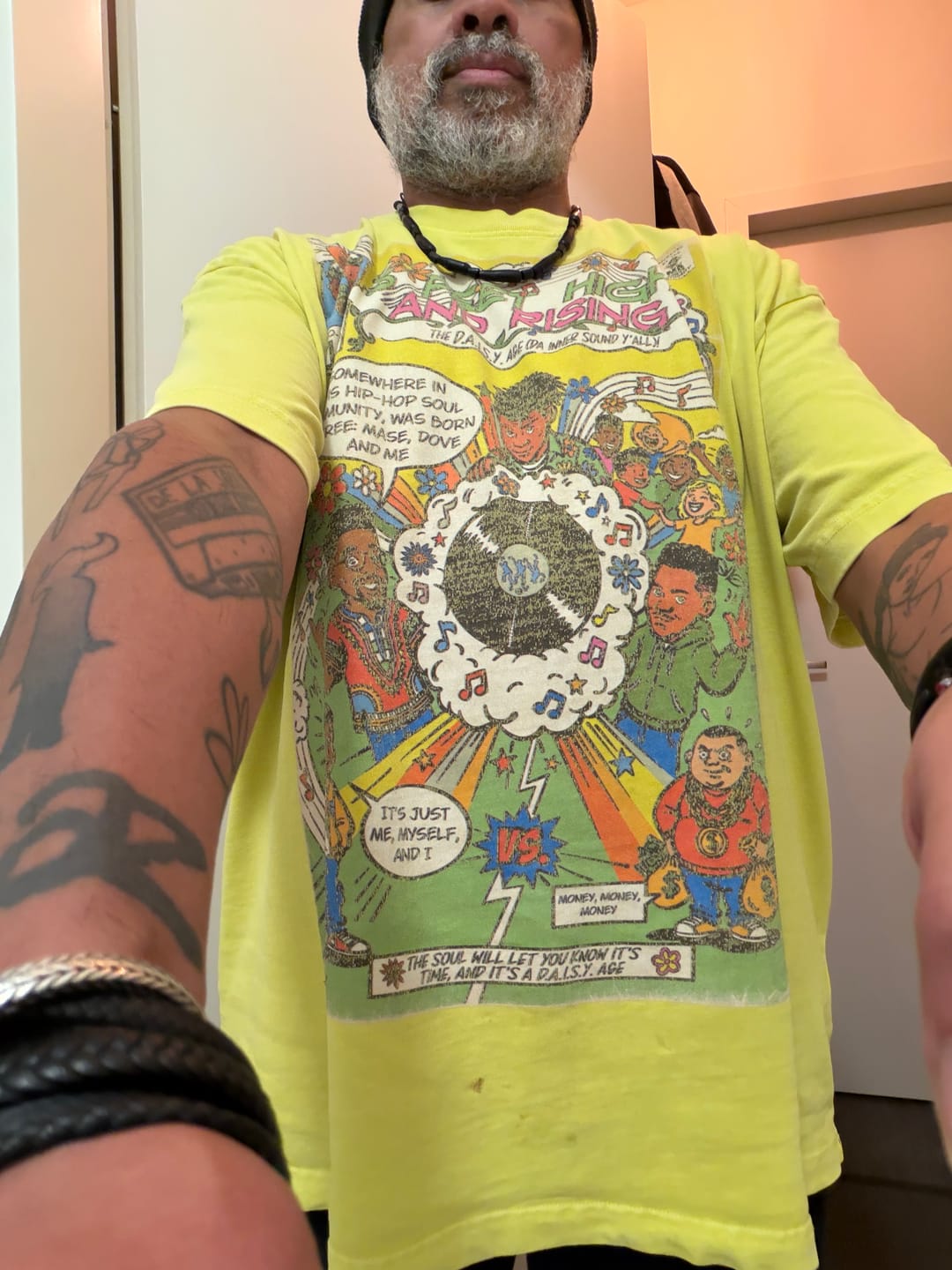 Customer photo review of 3 Feet High & Rising - Snow Washed Oversized Cotton T-Shirt