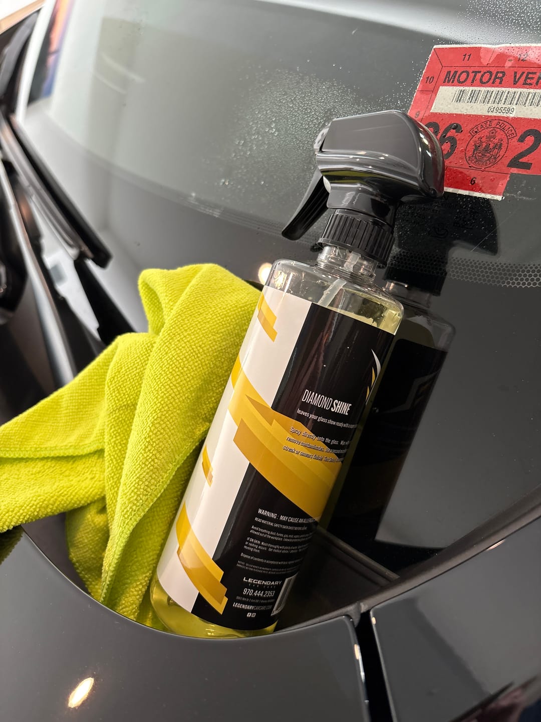 Customer photo review of Diamond Shine Glass Cleaner