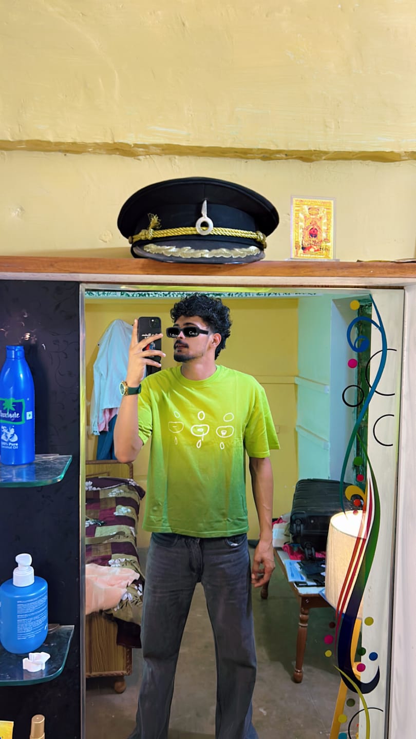 Customer photo review of Green Ombre Print T-Shirt 100% Cotton