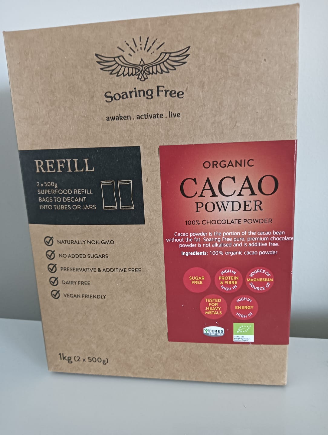 Customer photo review of Organic Cacao Powder